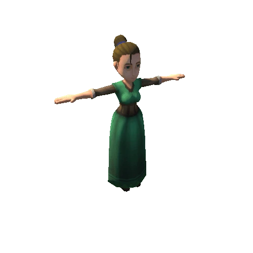 Female Peasant 01C2-Green